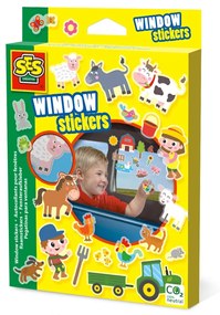 Set creativ - Autocolante pentru fereastra, Ferma