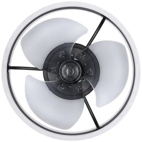 Brilagi-LED Lampă cu ventilator, dimabilă, LED 30W, 230V, 3000-6500K, negru+DO