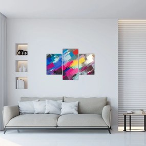 Tablou - Dungi colorate cu pensula (90x60 cm)