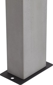 Stâlp modern de exterior gri 65cm IP44 - Pompei