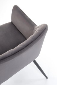 Scaun K558 velvet gri