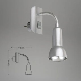 Corp de iluminat pentru priză Briloner 2739-014P 1xE14/25W/230V