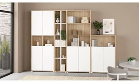 Bibliotecă cu aspect de lemn de stejar 80x124 cm Sign – Tvilum