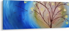 Tablou - Copac în fața soarelui (120x50 cm)