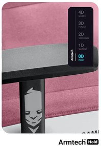 Scaun de gaming din material Diablo X-Gamer: Marshmallow Pink,Roz Diablochairs