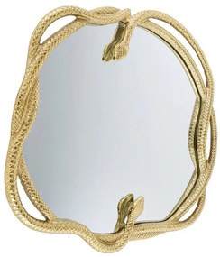 Oglinda decorativa design sarpe auriu SNAKE XL 85cm