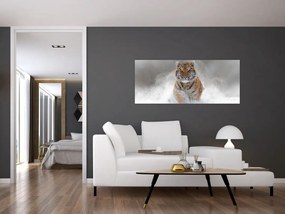 Tablou cutigru fugind prin zăpadă (120x50 cm)