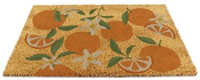 Covoraș de intrare din fibre de nucă de cocos 40x60 cm Orange – Artsy Doormats