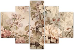 Tablou - Vintage pictura pasăre (150x105 cm)