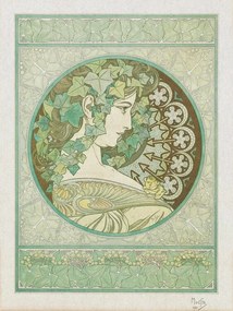 Reproducere Green Garden Ivy, Alfons Mucha