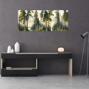 Tablou - Peisaj de epocă de păduri (120x50 cm)