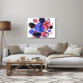 Tablou - Motiv cercuri în culori vii (70x50 cm)