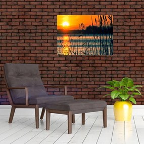 Tablou - Apus de soare la lac (70x50 cm)