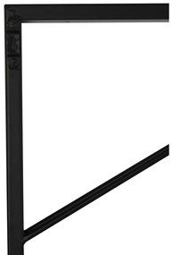 Raft pentru sticle de vin negru pentru perete din metal număr de sticle 16 70x160x6 cm Malbeo – Light &amp; Living