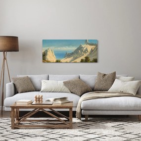 Tablou - Georg Emil Libert, View of Sommerspiret, the Cliffs of Møn, reproducere (120x50 cm)