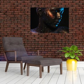 Tablou strălucitor a femeii (90x60 cm)