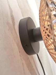 Aplica de perete eco din bambus Kalimantan 87cm nat/bl