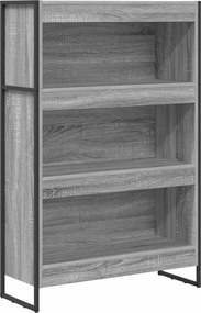 vidaXL Dulap pentru cărți Gri Sonoma 80 x 30 x 155 cm Lemn compozit