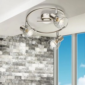 Spot TEXAS 3xE14/40W/230V crom mat Globo 54809-3