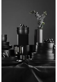 Set de veselă, 24 piese, porțelan negru