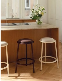 Scaun de bar burgundy din metal (înălțime șezut 68 cm) Hogo – noo.ma