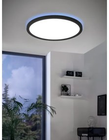Plafonieră LED RGBW dimabilă ROVITO-Z LED/14,6W/230V negru Eglo 900091