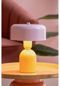 Veioză galbenă/mov (înălțime 24 cm) Double Funky – Leitmotiv