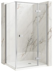 Cabina de dus cu usa batanta dreapta Rea Atlas 80 x 80 cm crom