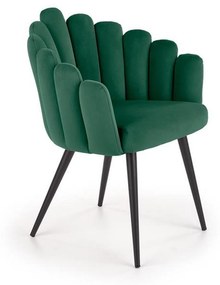 Scaun tapitat K410, verde, 65x62x85 cm