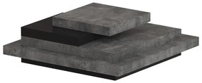 Măsuță de cafea gri cu aspect de beton 110x110 cm Slate - TemaHome