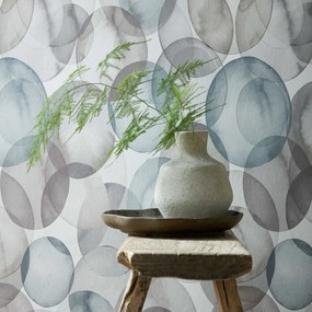 Tapet Honesty, Pebble Grey Luxury Geometric, 1838 Wallcoverings, 5.3mp / rola