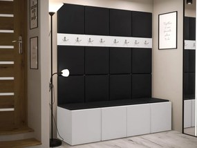 Mobilier Hol Timothy V (Alb + piele ecologică Soft 011). 1059942
