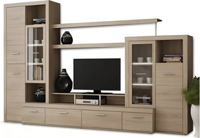 Mobilă de living, stejar sonoma,  ATLANTIS NEW