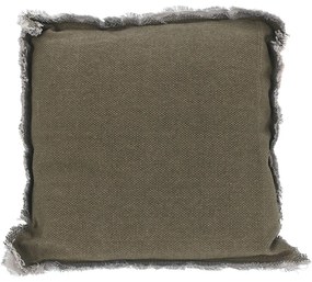 Perna decorativa 45x45 cm, husa 100% bumbac, umplutura poliester, bej
