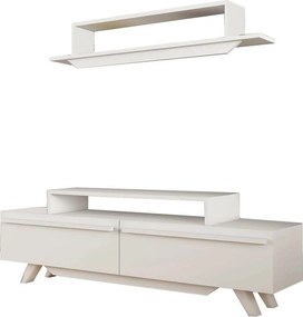 Mobilier living 505CRL1903, alb, PAL melaminat, 2 piese