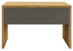 Noptiera haaus Pedro, 1 Sertar, Stejar Wotan/Antracit, 53 x 35 x 33 cm