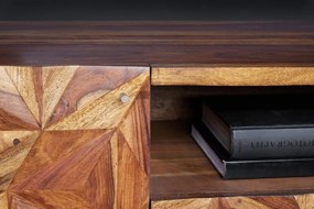 Comoda TV design industrial Stone Finish 160cm Sheesham