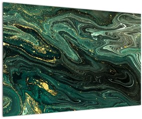 Tablou - Marmură verde (90x60 cm)