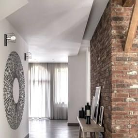 Aplică MIKA 1xE27/60W/230V negru/crom