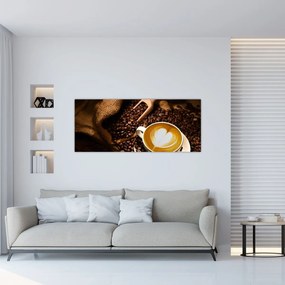 Tablou - O ceașcă de cafea (120x50 cm)