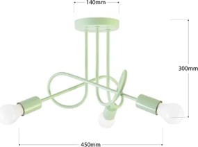 Lustră aplicată OXFORD 3xE27/15W/230V verde