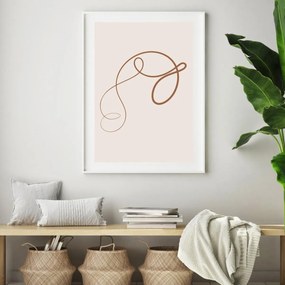 Poster - Abstracție cu linii (A4)