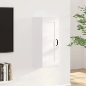 Dulap de perete, alb, 35x34x90 cm, lemn prelucrat Alb, 1
