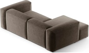 Colțar maro (cu colț pe partea stângă/cu șezlong) Bergamo – Cosmopolitan Design