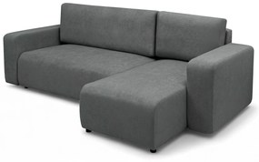 Colțar extensibil Avia Mini universal - grafit țesătură boucle Gerra 120