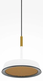Pendul LED design modern El 14,5cm alb/auriu