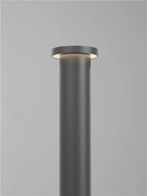Stalp de exterior LED 3000K, IP65 Bast H-65cm gri inchis