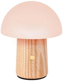 Veioză cu luminozitate reglabilă și abajur din sticlă (înălțime 13 cm) Alice – Gingko