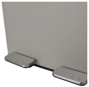 Coș de gunoi taupe pentru reciclare/cu pedală 2x30 l din oțel Aliya – Spirella