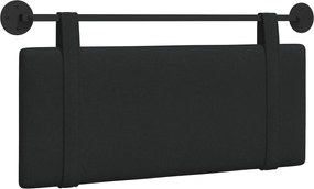 vidaXL Cap de pat suspendat Pe perete Negru 110 x 55 x 5 cm țesătură